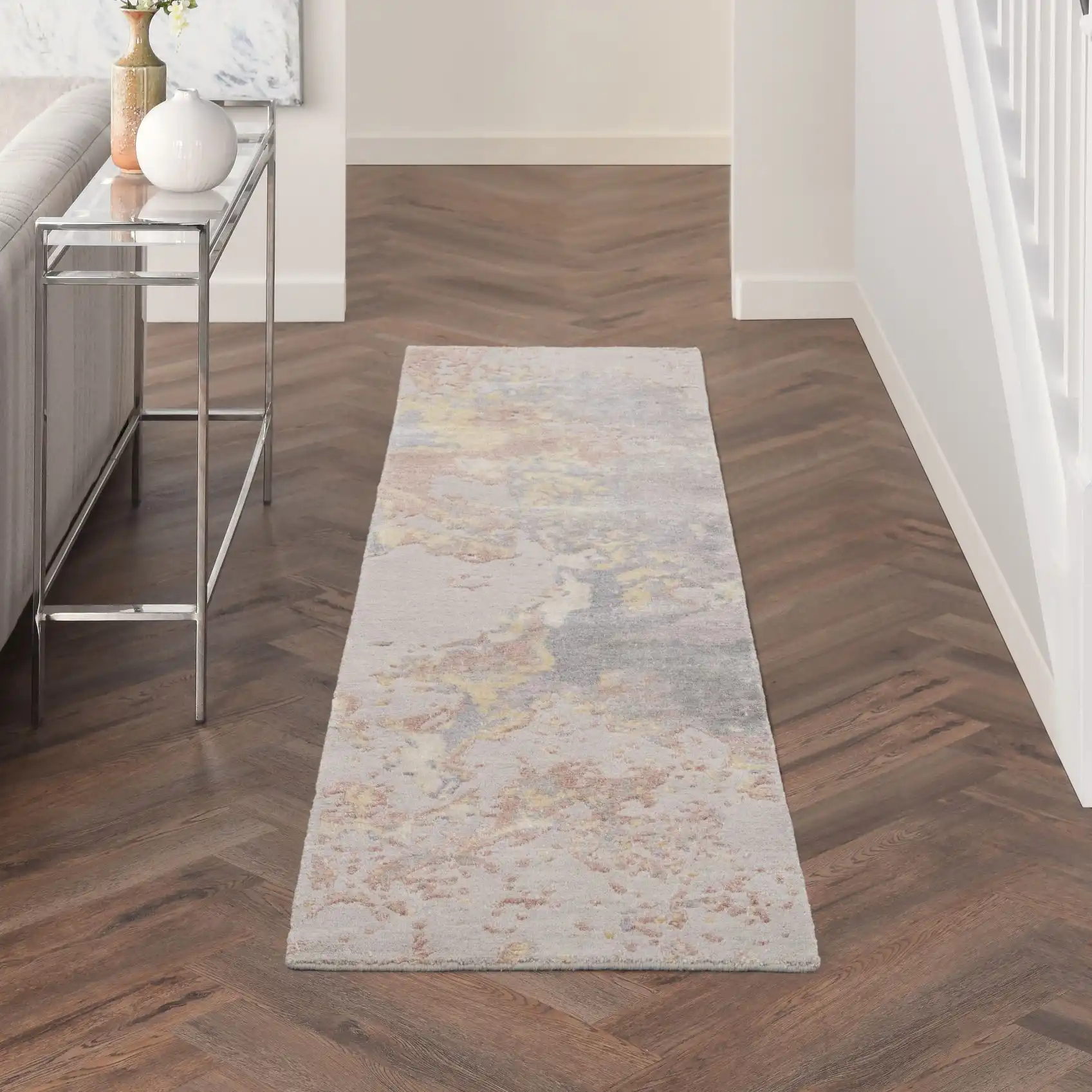 Silk Shadows SHA20 Silver Rug - Image 4
