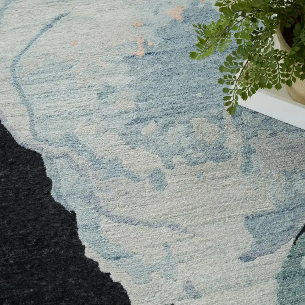 Silk Shadows SHA25 Blue Pink Rug - Image 3