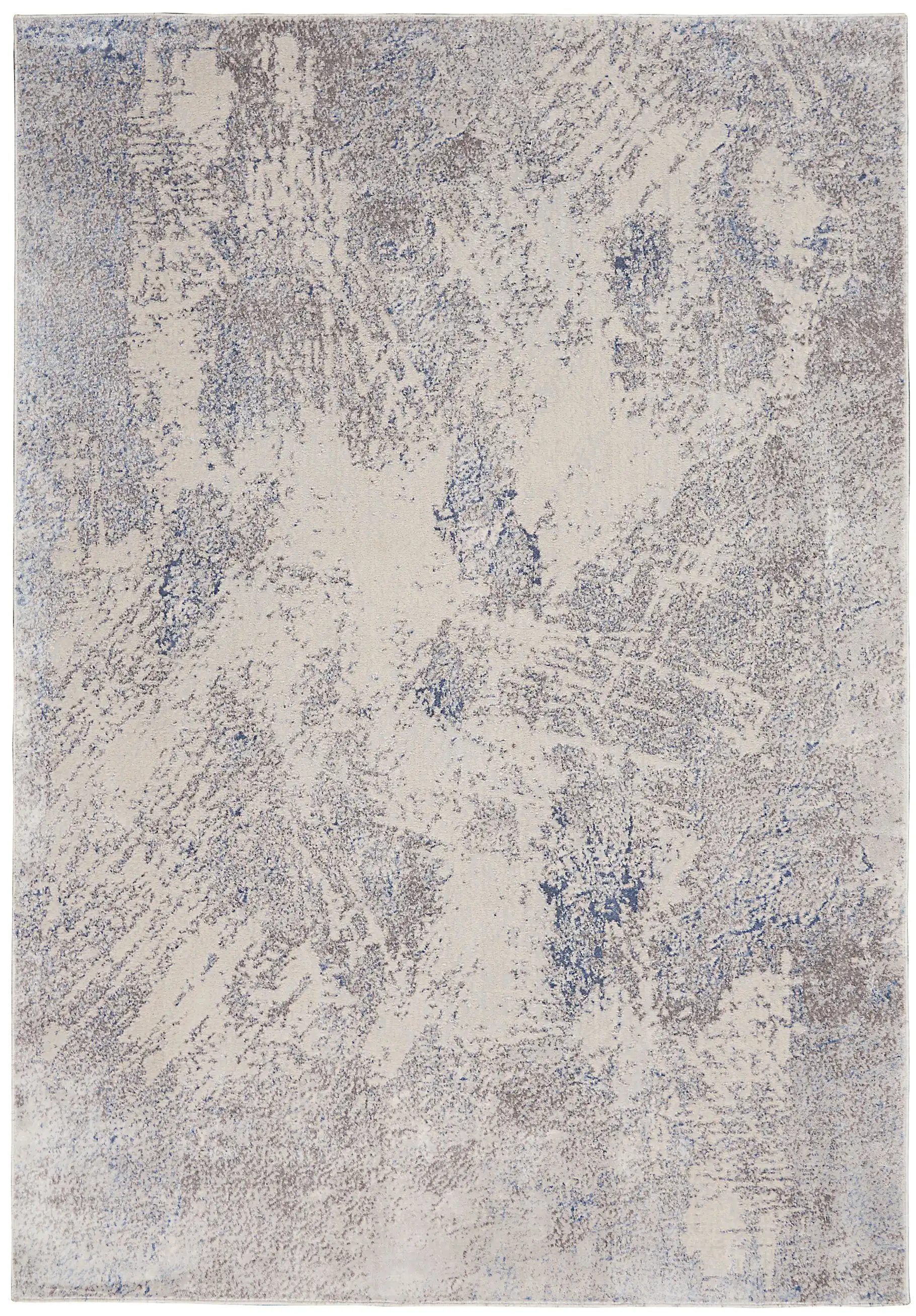Silky Textures SLY06 Ivory Grey Rug - Image 4