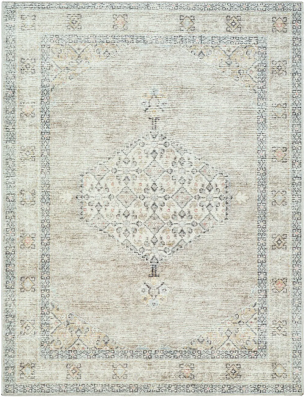 Lila Becki Owens X Livabliss Vintage Oriental Boho Brown/Cream Rug - Image 8