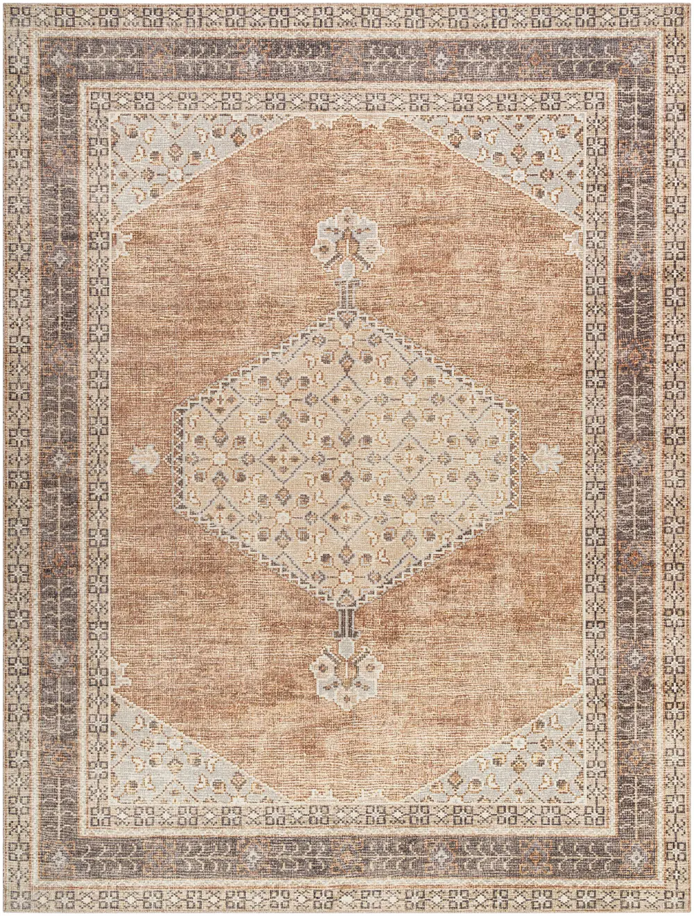 Lila Becki Owens X Livabliss Vintage Oriental Boho Cinnamon Rug - Image 11