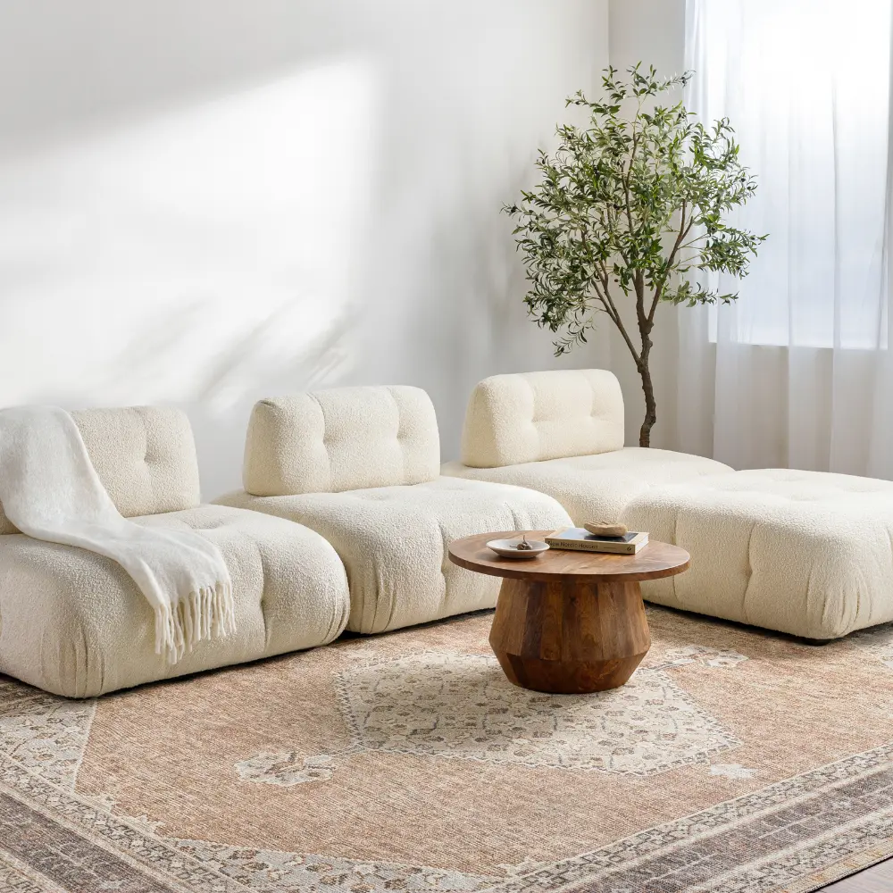 Lila Becki Owens X Livabliss Vintage Oriental Boho Cinnamon Rug - Image 2