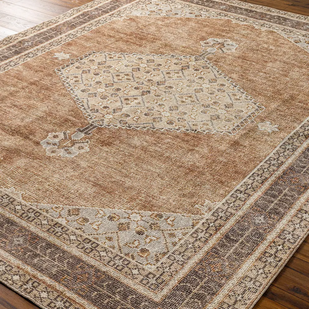 Lila Becki Owens X Livabliss Vintage Oriental Boho Cinnamon Rug - Image 7