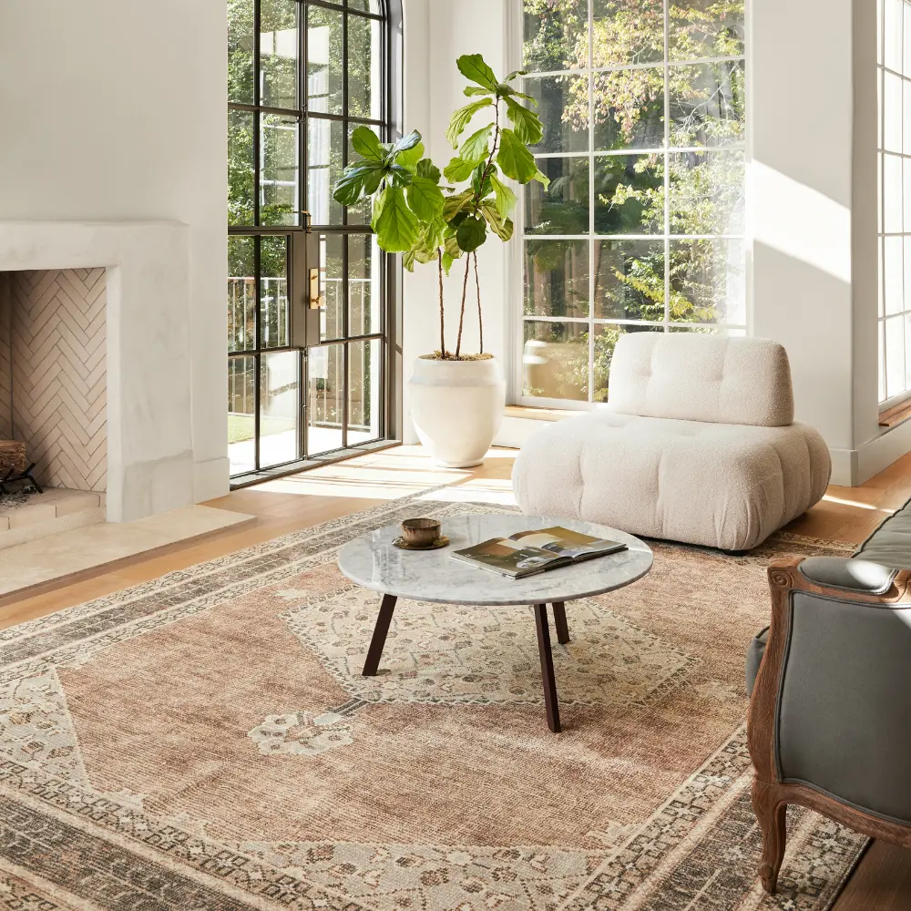 Lila Becki Owens X Livabliss Vintage Oriental Boho Cinnamon Rug - Image 9