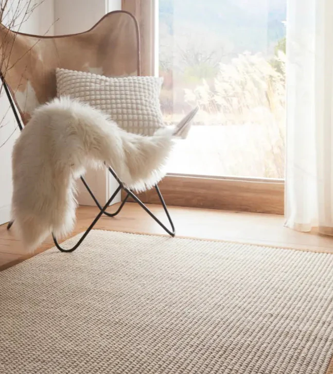 Sisal Boucle Natural/Mocha Border