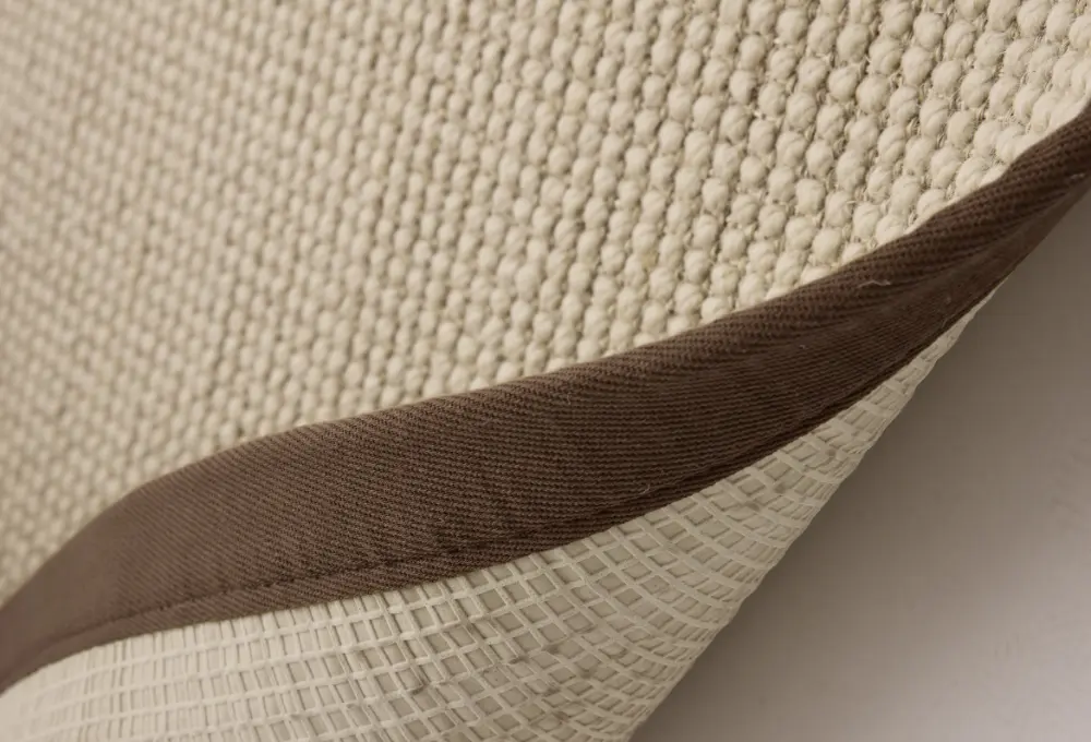 Sisal Boucle Natural/Mocha Border - Image 5