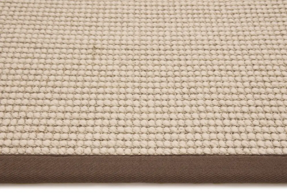 Sisal Boucle Natural/Mocha Border - Image 8