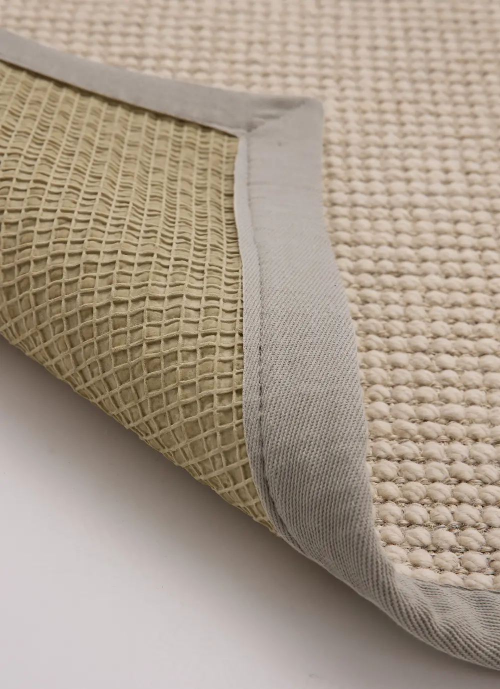 Sisal Boucle Natural/Soft Grey Border - Image 5