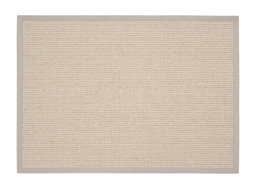 Sisal Boucle Natural/Soft Grey Border - Image 7
