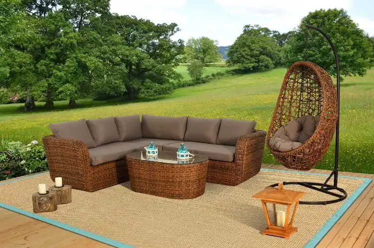 Sisal Linen Aqua Rug - Image 2