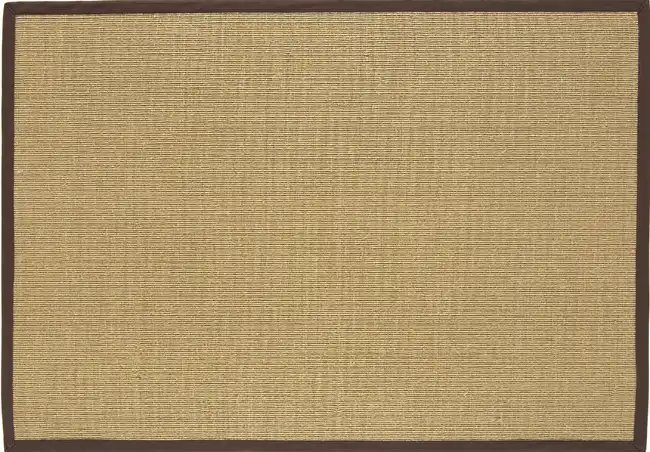 Sisal linen / chocolate Rug - Image 4
