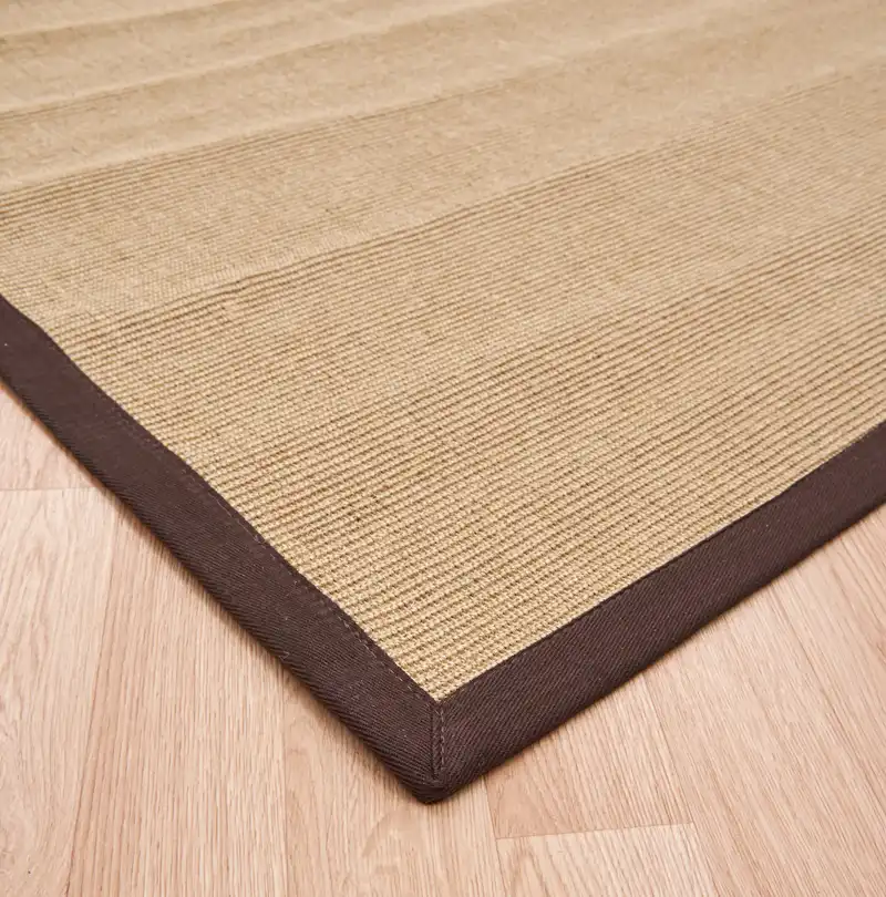 Sisal linen / chocolate Rug - Image 5