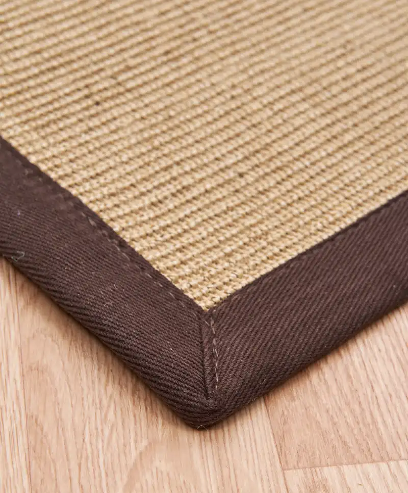Sisal linen / chocolate Rug - Image 6