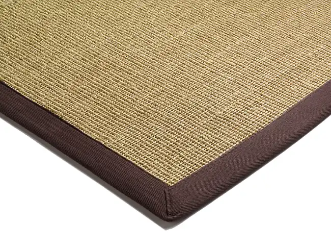 Sisal linen / chocolate Rug - Image 7