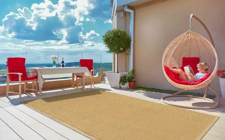 Sisal linen / linen Rug - Image 3