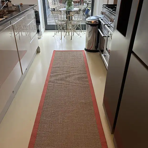 Sisal Linen Orange Rug - Image 2