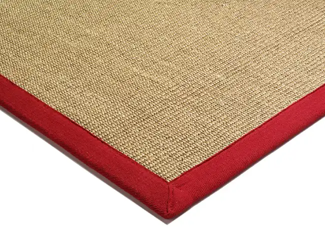 Sisal linen / red Rug - Image 3