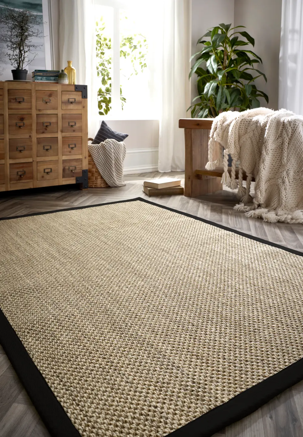 Sisal Natural/Black Border - Image 6