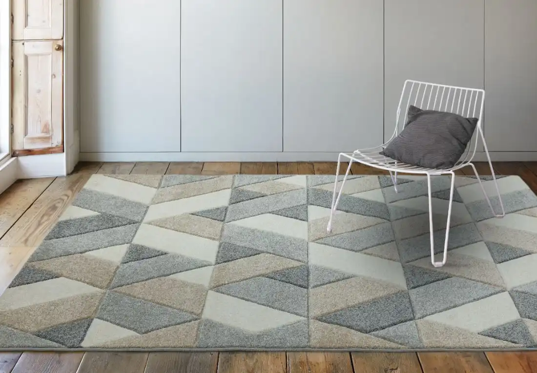 Sketch SK01 Rhombus Grey Rug - Image 2