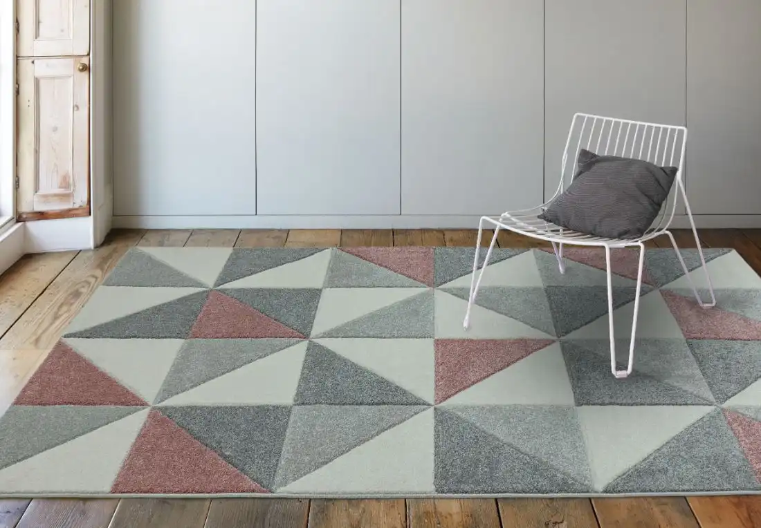 Sketch SK05 Cubic Pink Rug - Image 3