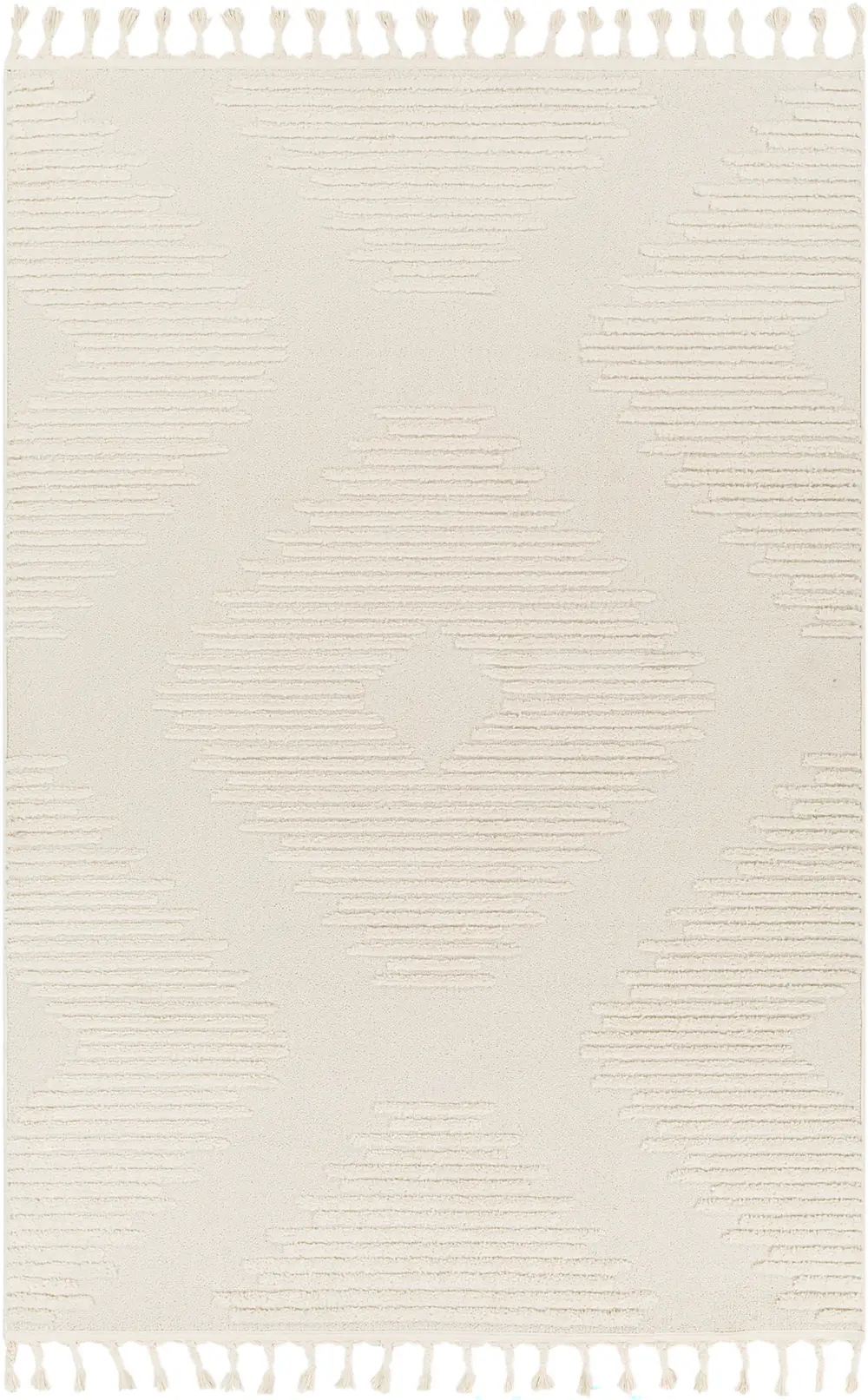 Sloan Berber Global High Pile Ivory Rug - Image 4