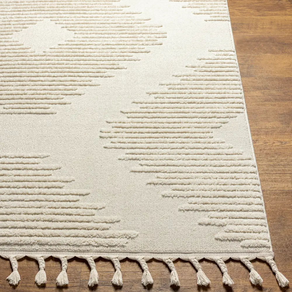 Sloan Berber Global High Pile Ivory Rug - Image 8