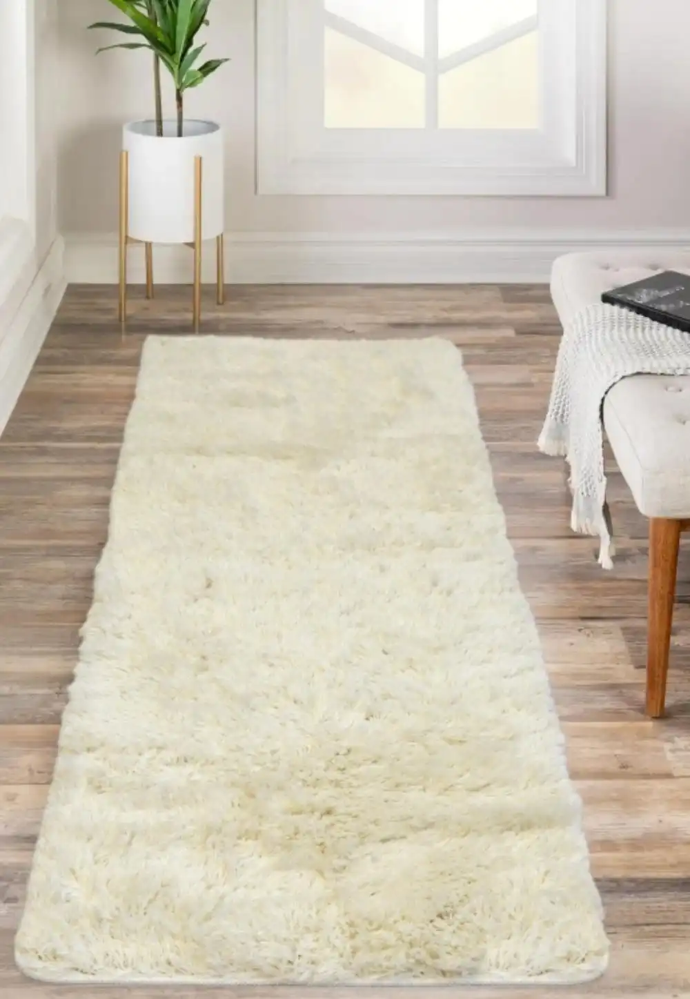 Soft Washable COSY IVORY Rug - Image 4
