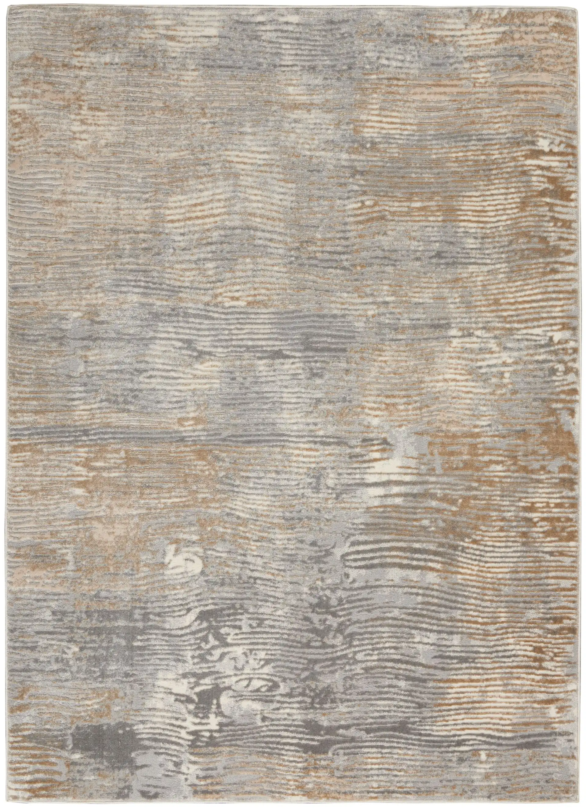 Solace SLA01 Grey Beige Rug - Image 4