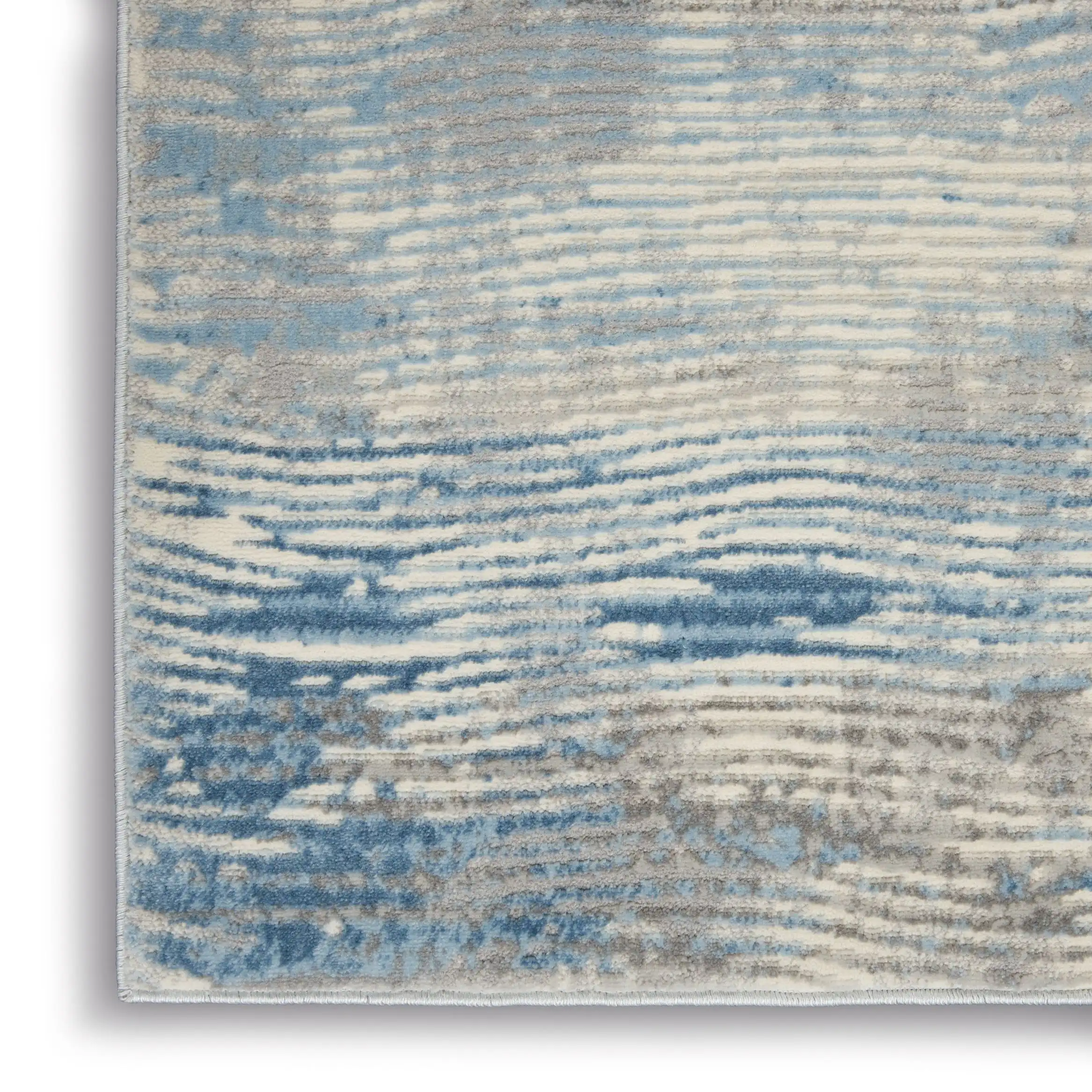 Solace SLA01 Ivory Grey Blue Rug - Image 3
