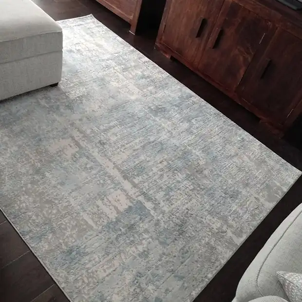 Solace SLA02 Ivory Grey Blue Rug - Image 2
