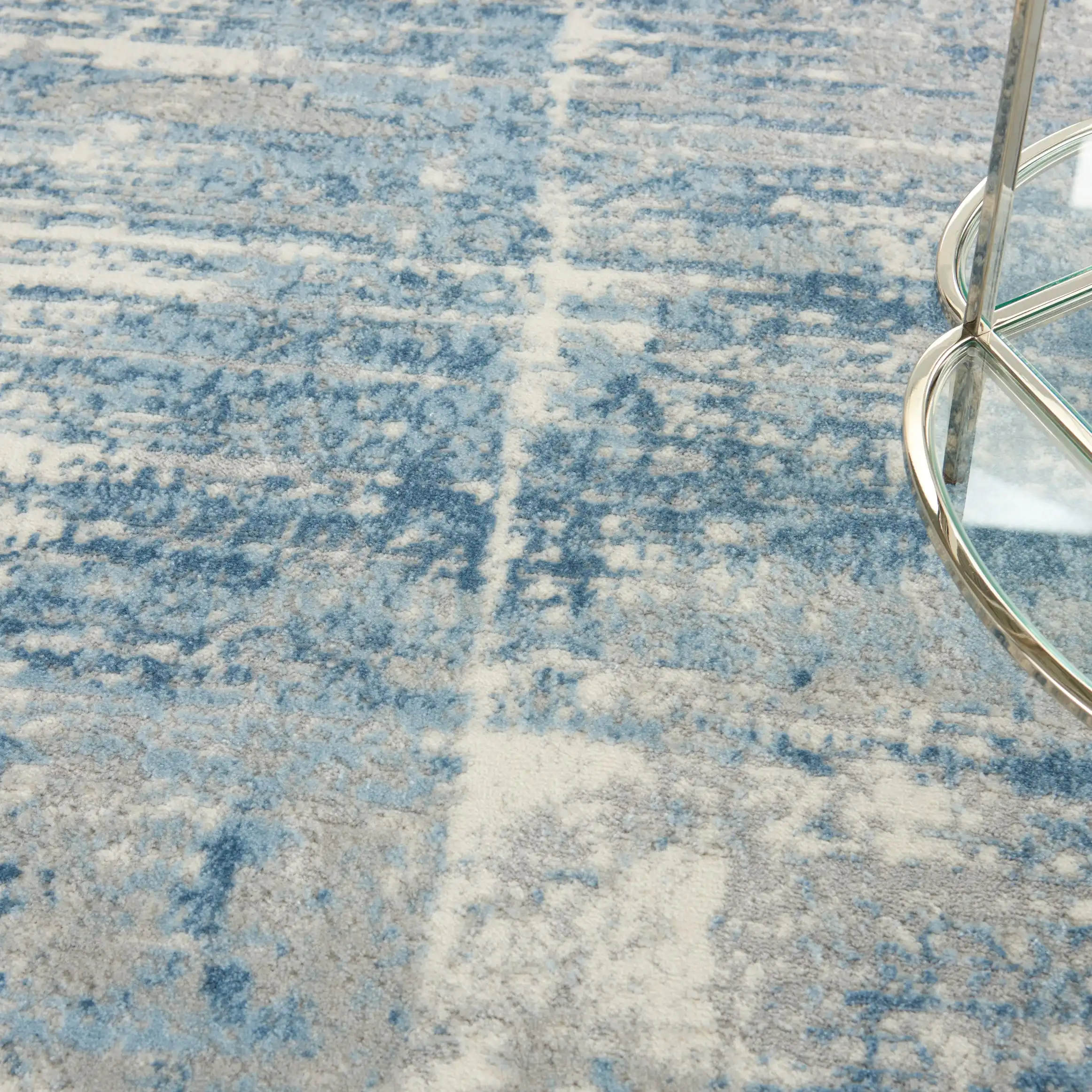 Solace SLA02 Ivory Grey Blue Rug - Image 3