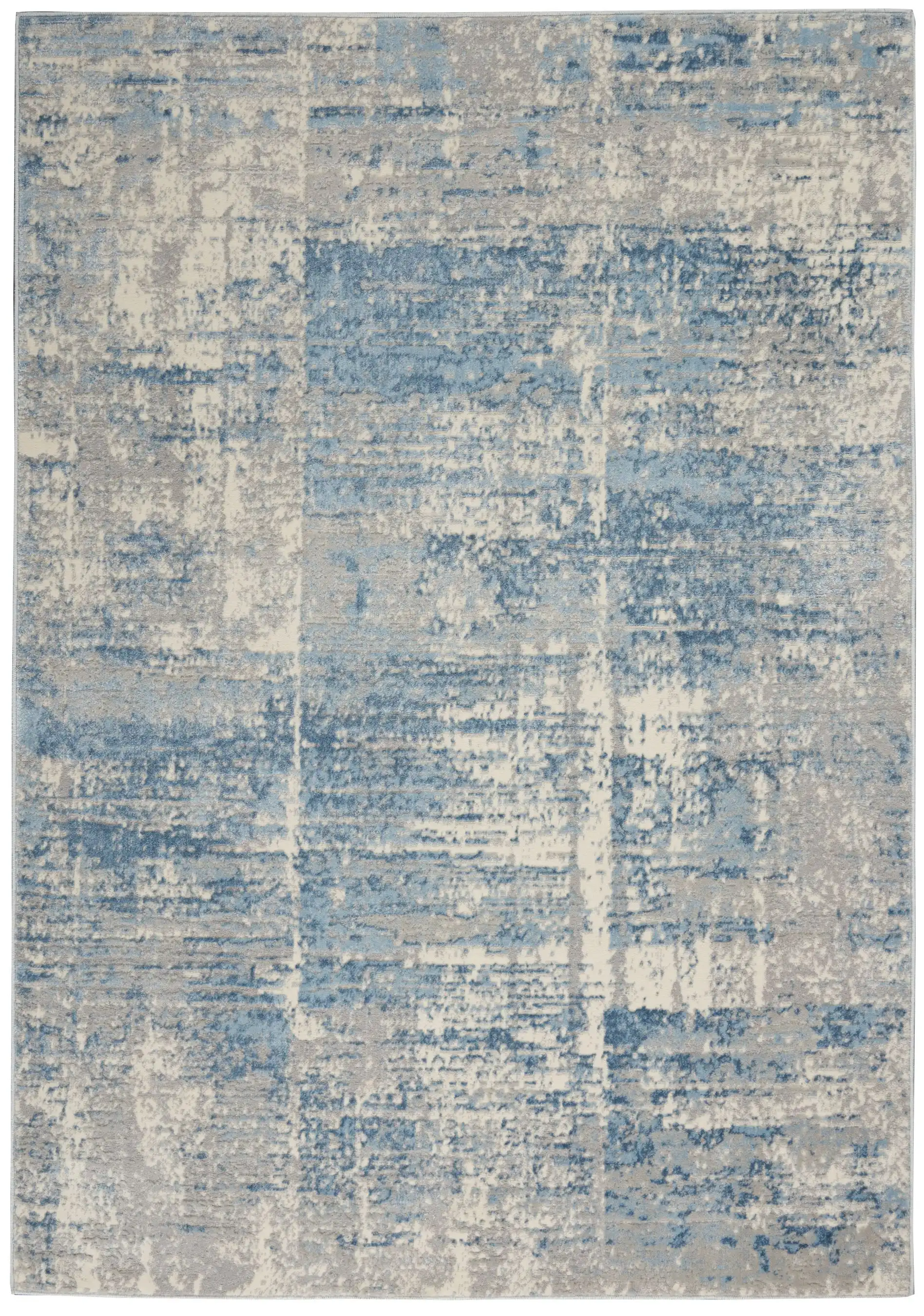 Solace SLA02 Ivory Grey Blue Rug - Image 5