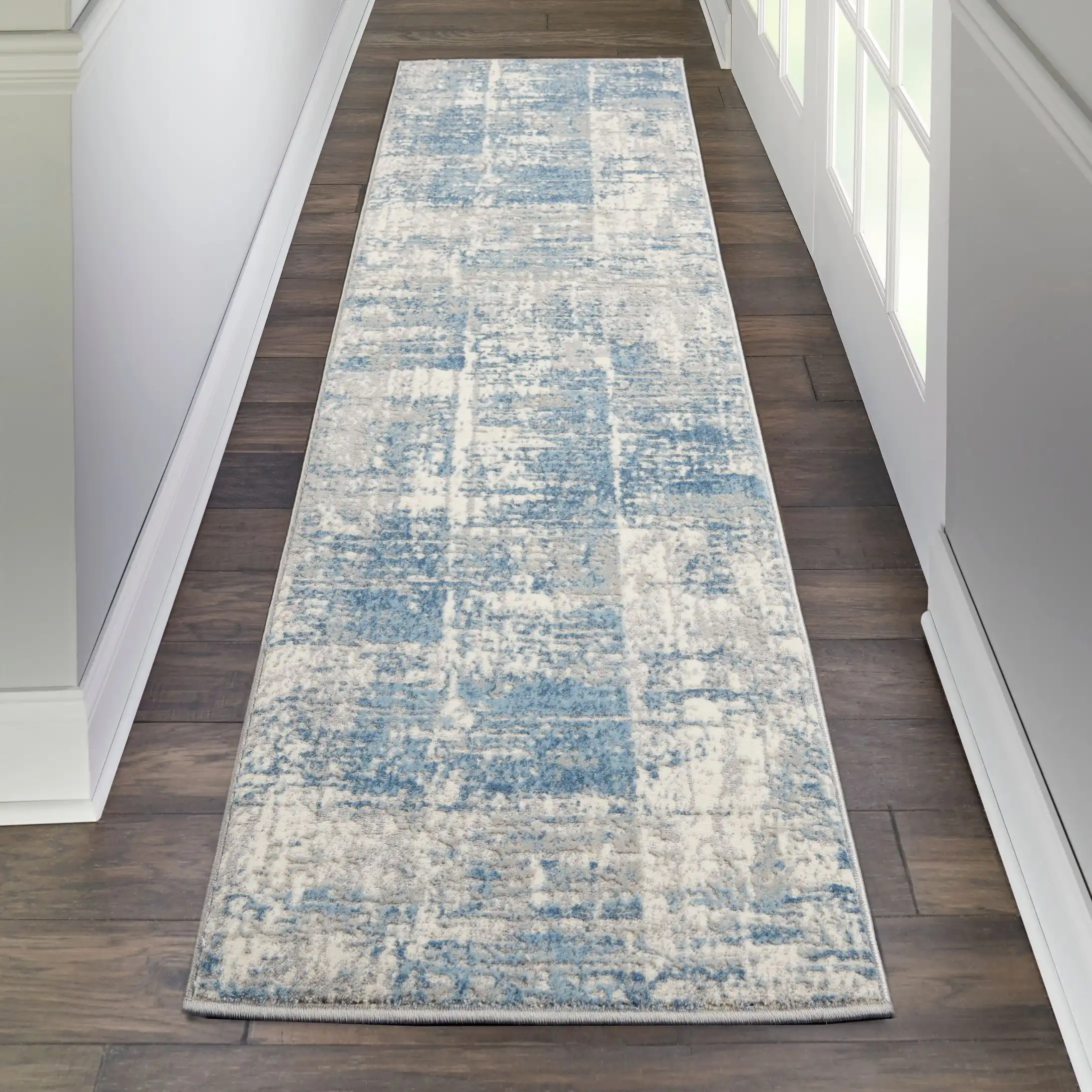 Solace SLA02 Ivory Grey Blue Rug - Image 6