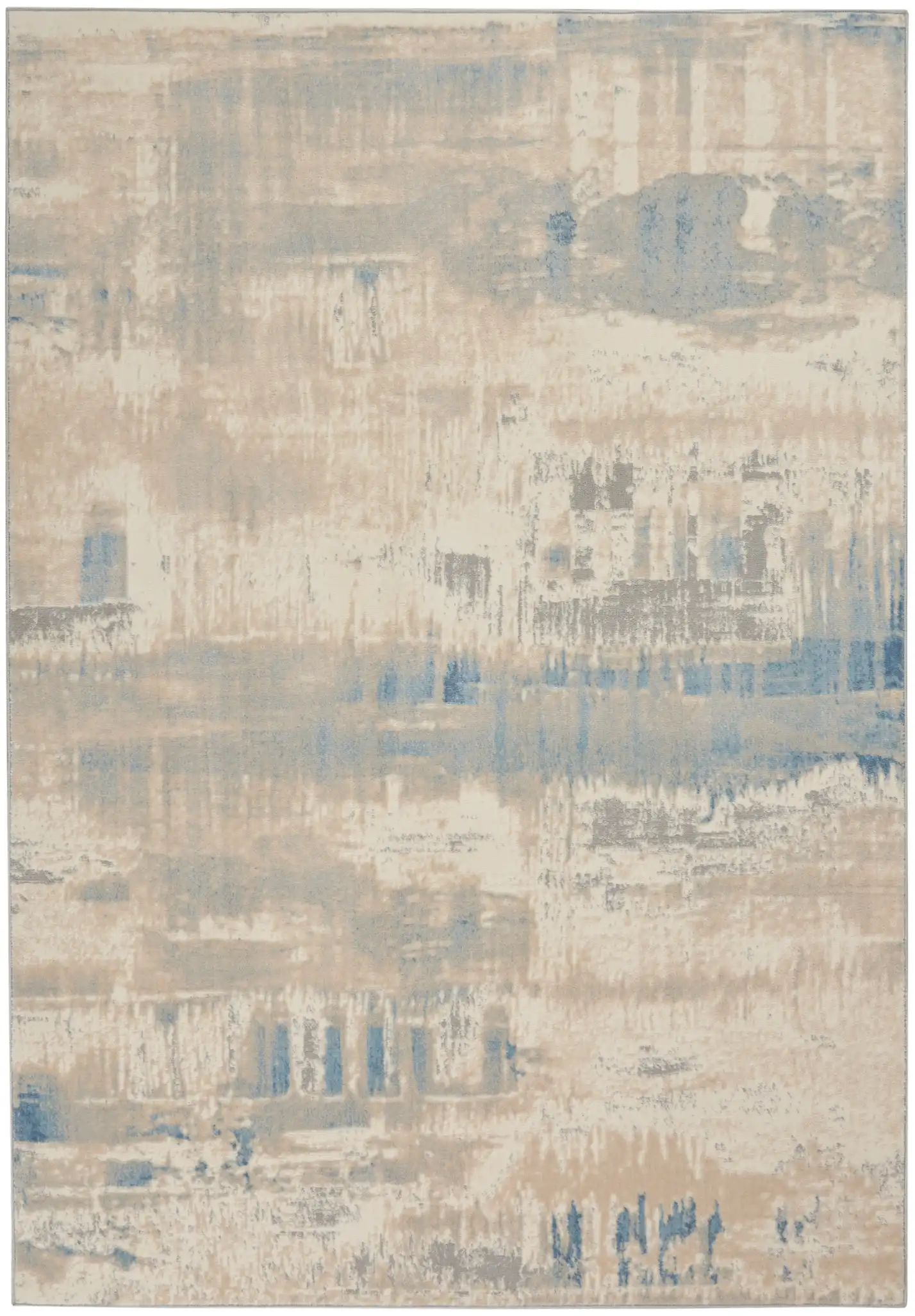 Solace SLA08 Ivory Grey Blue Rug - Image 2