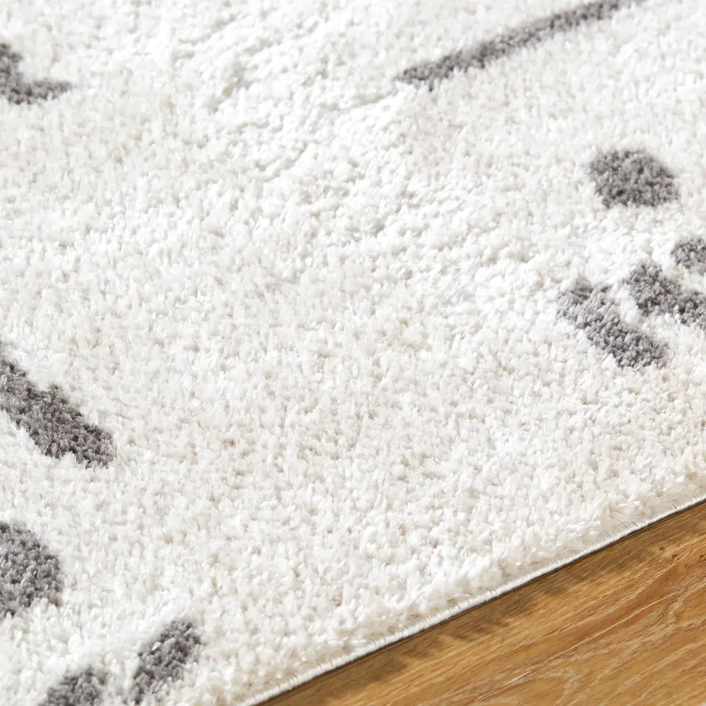 Soline Machine Washable Modern Shaggy Charcoal Rug - Image 3