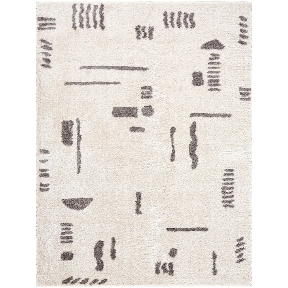 Soline Machine Washable Modern Shaggy Charcoal Rug - Image 4