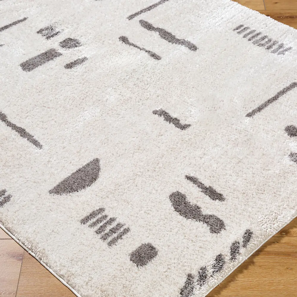 Soline Machine Washable Modern Shaggy Charcoal Rug - Image 5