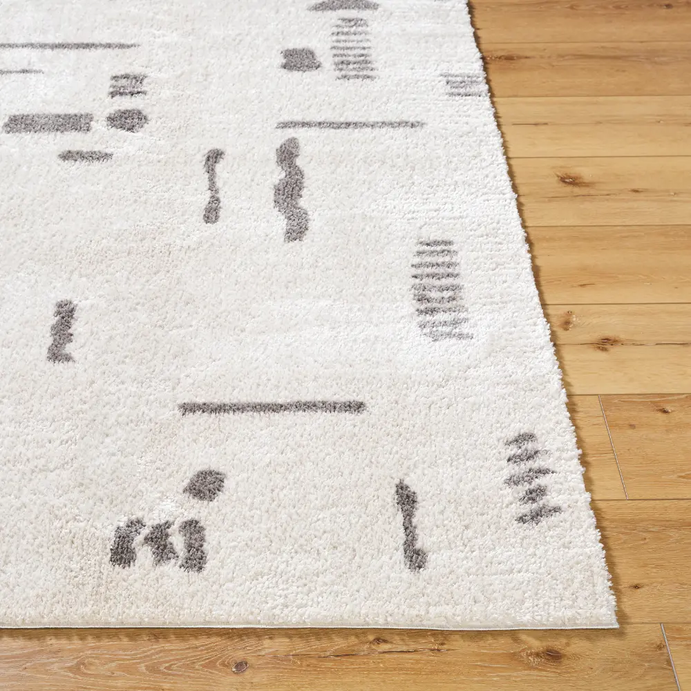 Soline Machine Washable Modern Shaggy Charcoal Rug - Image 7