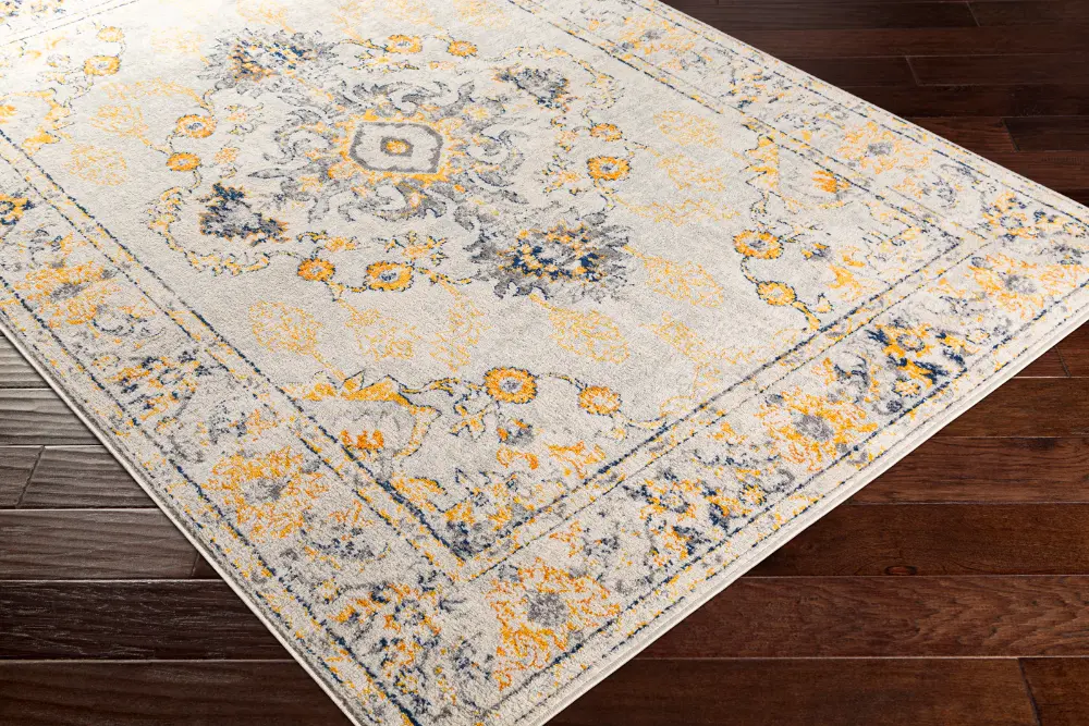 Sonam Vintage Oriental Boho Yellow Rug - Image 5