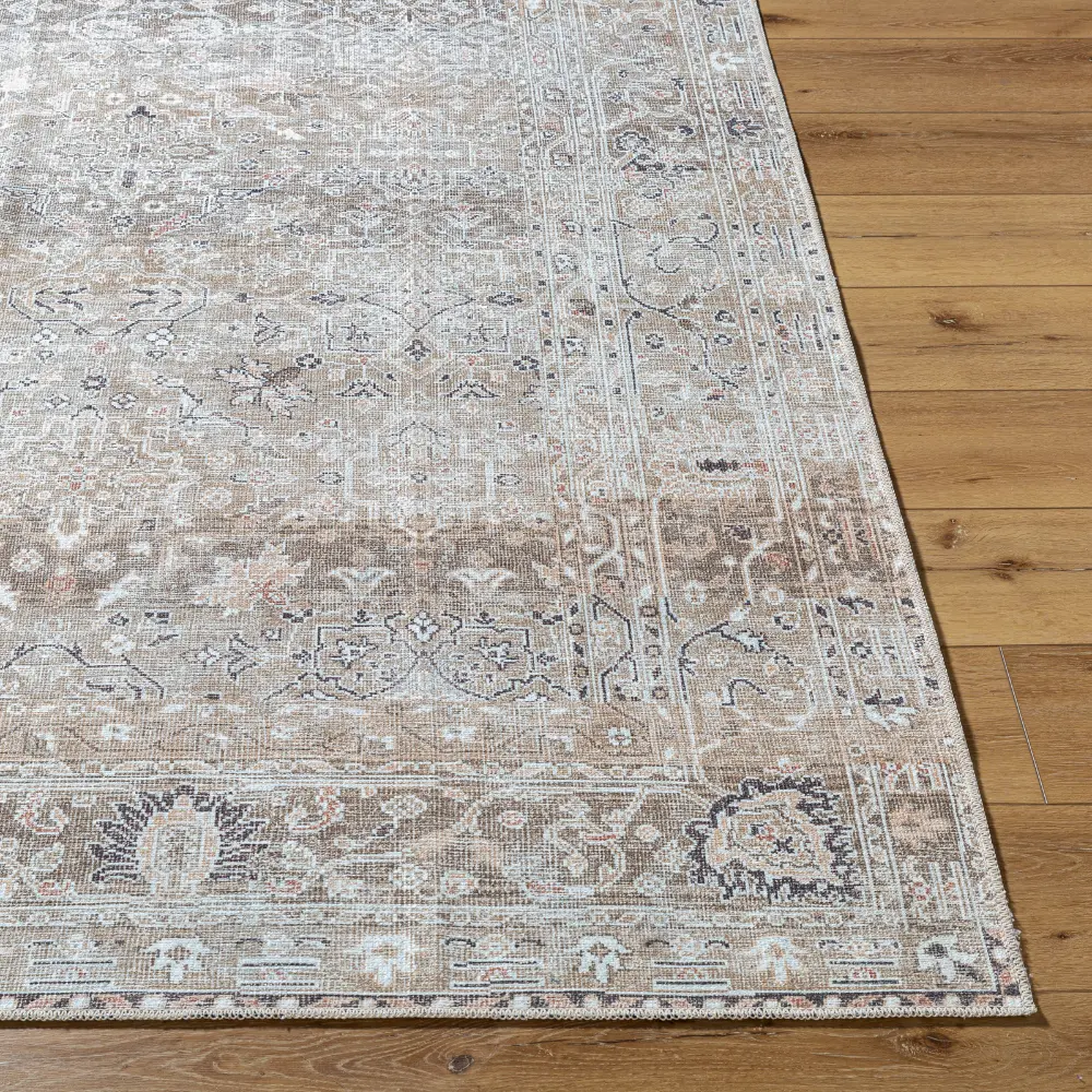 Rainier Our Pnw Home X Livabliss Machine Washable Oriental Boho Brown Rug - Image 3