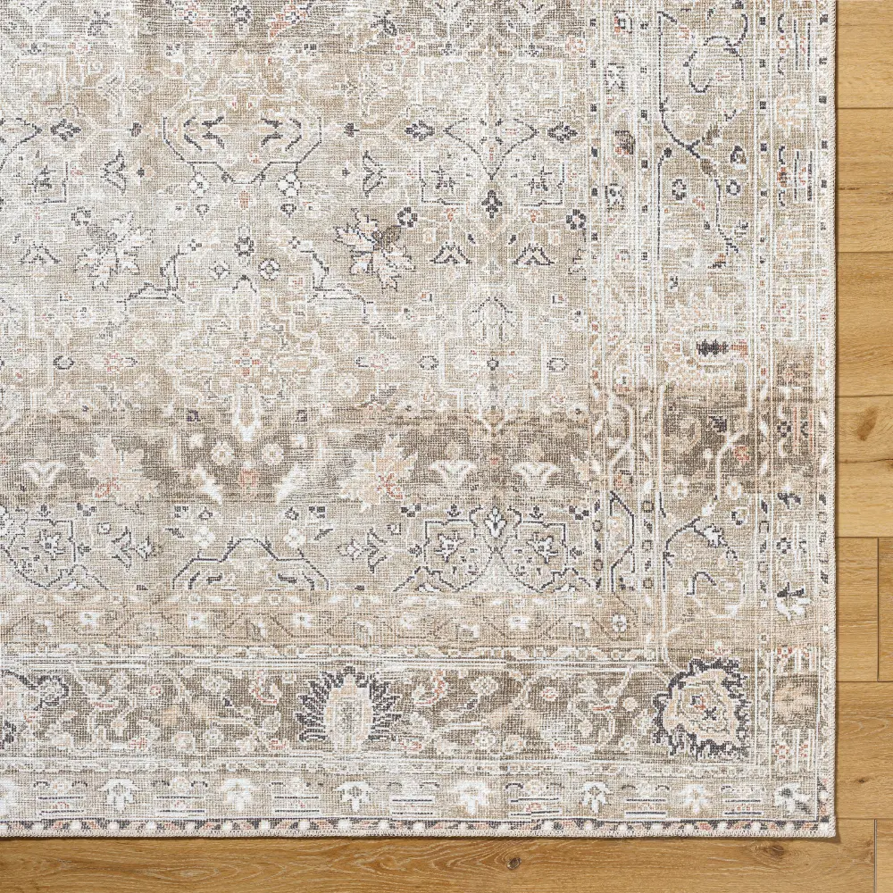 Rainier Our Pnw Home X Livabliss Machine Washable Oriental Boho Brown Rug - Image 4