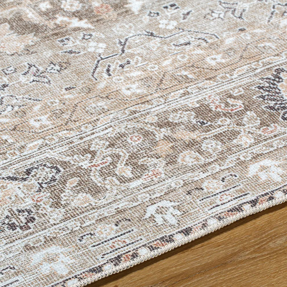 Rainier Our Pnw Home X Livabliss Machine Washable Oriental Boho Brown Rug - Image 5