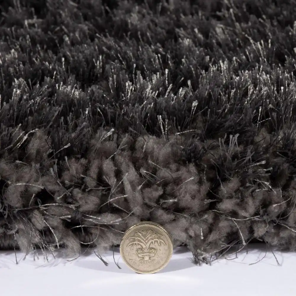 Sophia Shaggy Grey Rug - Image 2