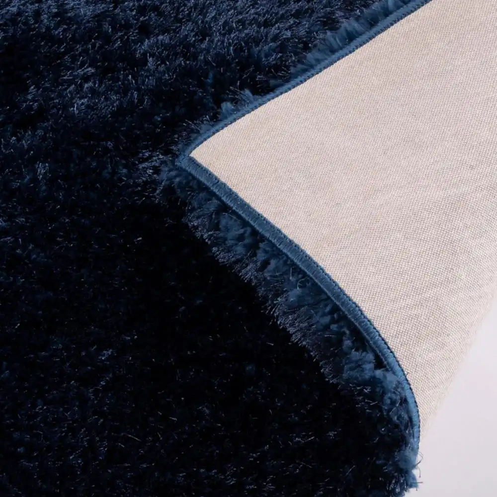 Sophia Shaggy Navy Rug - Image 4