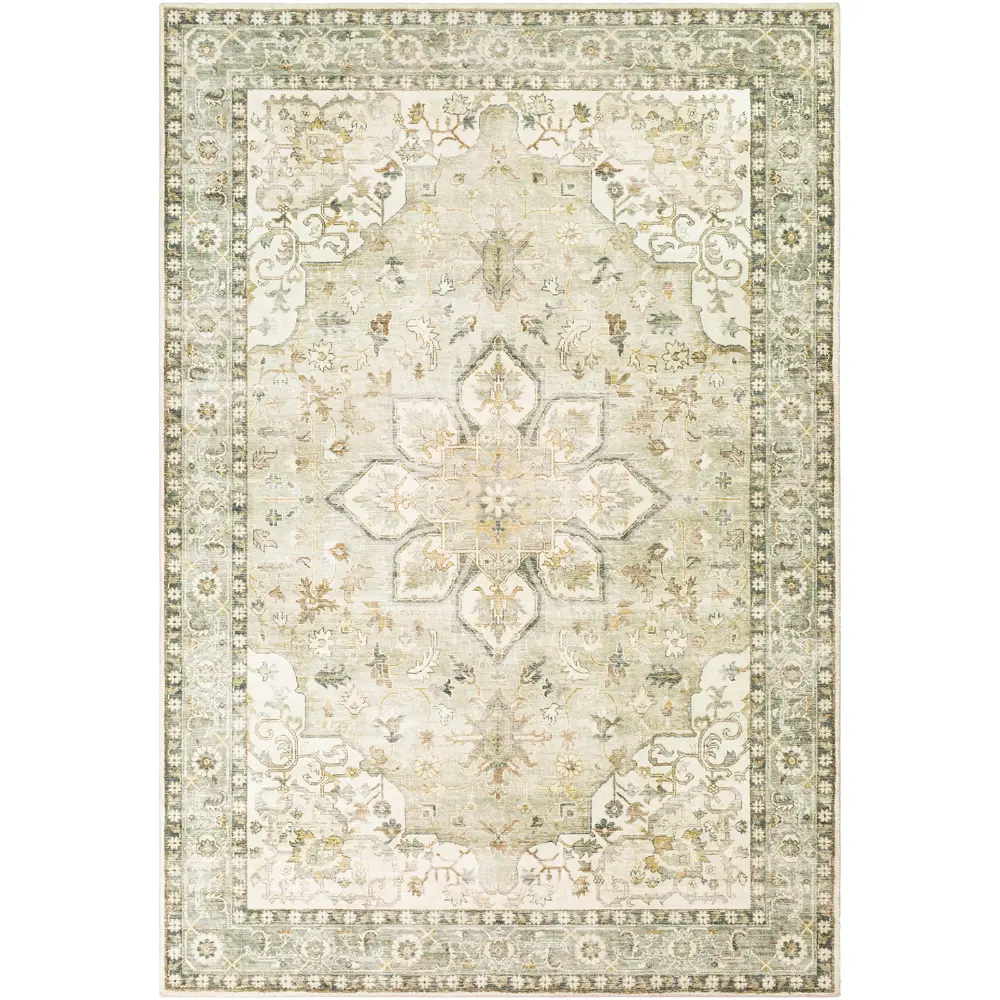 Sorina Vintage Oriental Boho Sky Blue Rug - Image 5