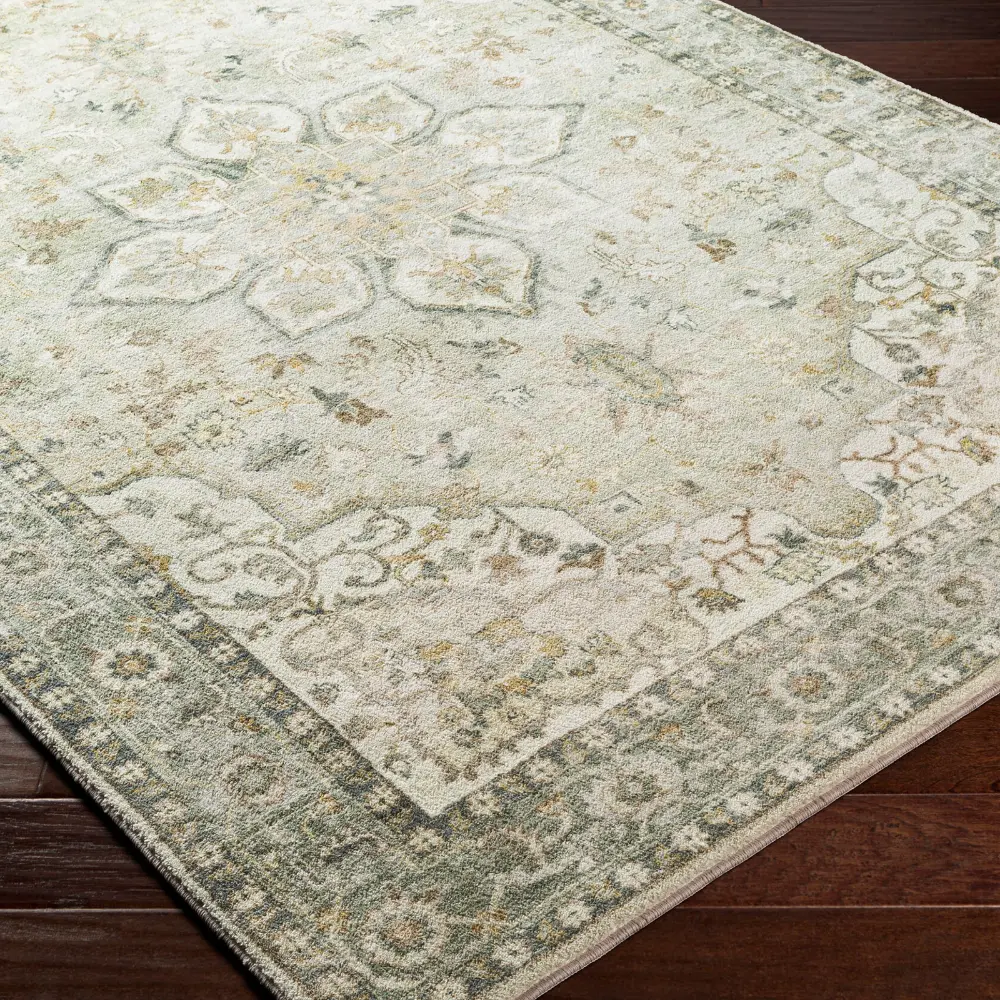 Sorina Vintage Oriental Boho Sky Blue Rug - Image 6