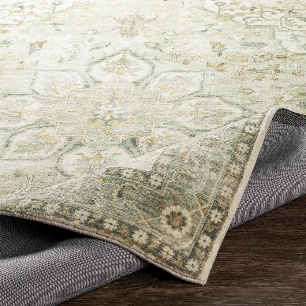 Sorina Vintage Oriental Boho Sky Blue Rug - Image 7