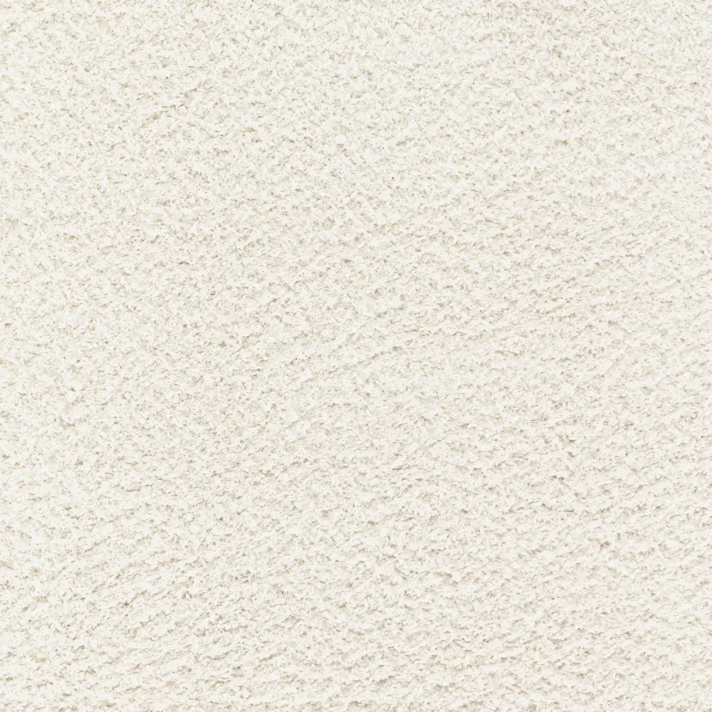 Soso Shaggy Solid Color Plush Pile Cream Rug - Image 10