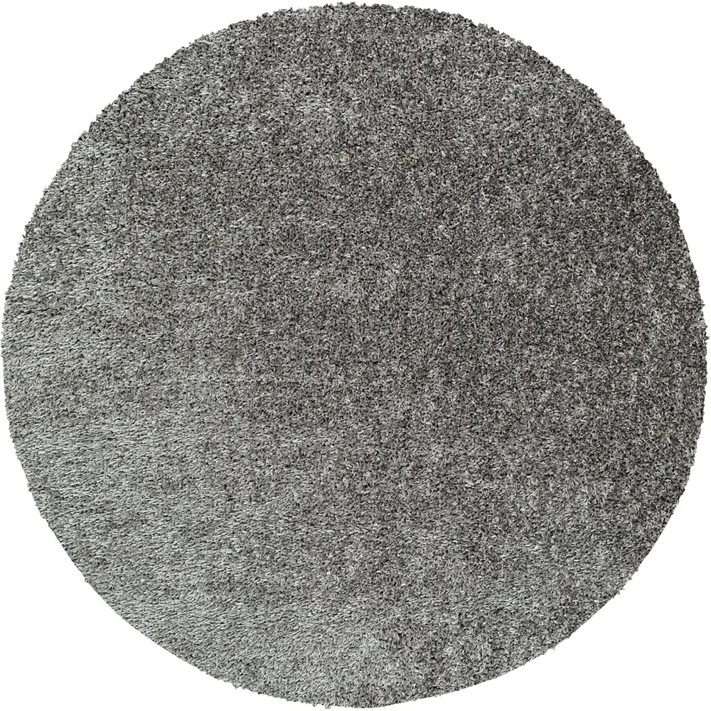 Soso Shaggy Solid Color Plush Pile Dark Grey Rug - Image 10