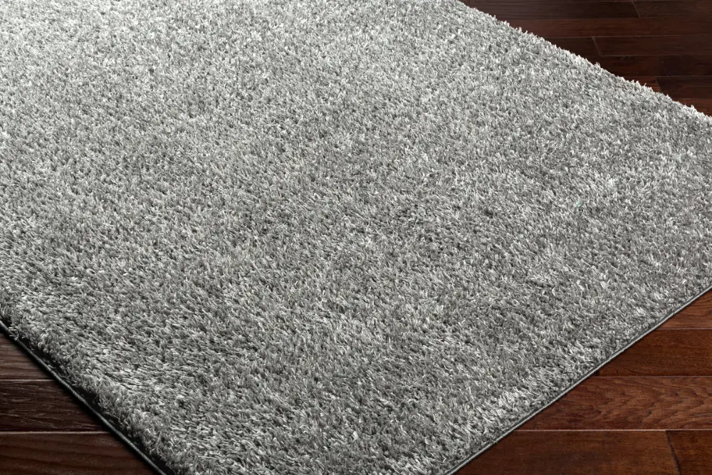 Soso Shaggy Solid Color Plush Pile Dark Grey Rug - Image 4